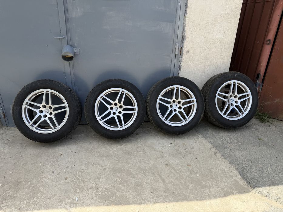 Jante Porsche R18 + anvelope iarnă Dunlop Winter Sport 5 – set complet