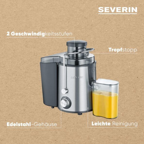 SEVERIN ES3566 Сокоизстисквачка 800W XXL Отвор