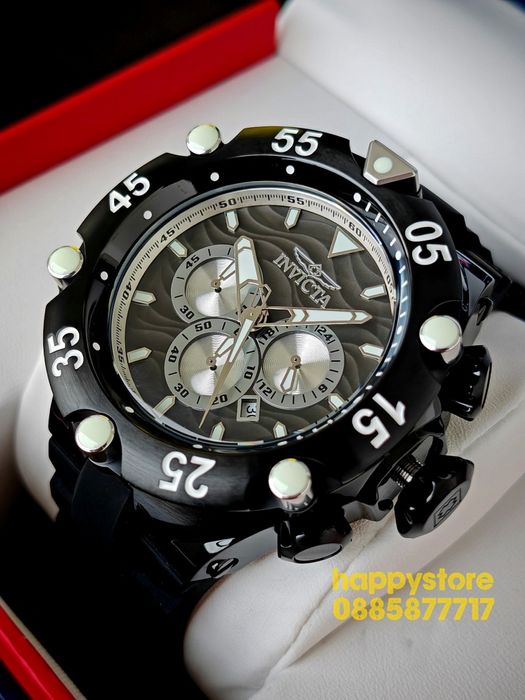 INVICTA Velmore Black 54 mm, Инвикта нов ръчен часовник