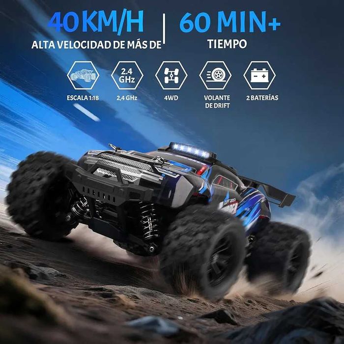 Нова Heliway RC 40 км/ч 4WD, Мащаб 1:18, безчетков мотор с 2 батерии