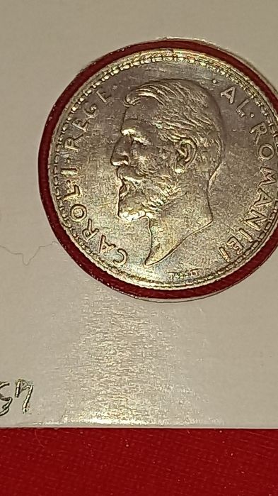 Vand 4 monede argint de 1 leu ani 1910, 1911, 1912 și 1914, infoliate,stare f buna