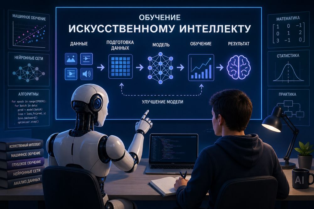 Курс по искуственному интеллекту, ИИ, обучение нейросетям