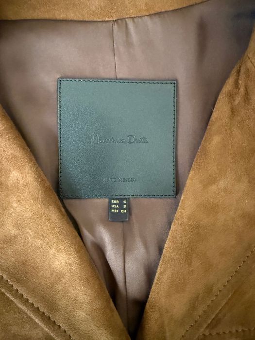 Кожено сако Massimo Dutti