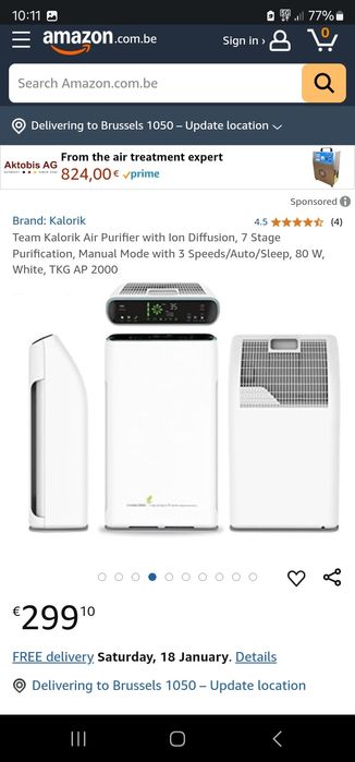 Purificator aer TKG AP 2000 7 etape purificare