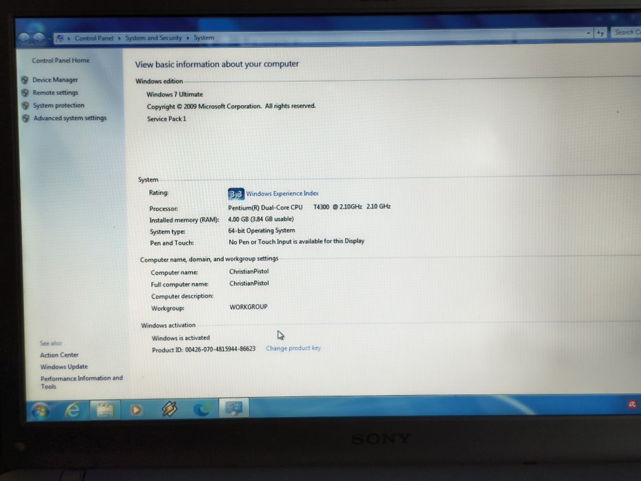 Sony Vaio VGN-NW21EF