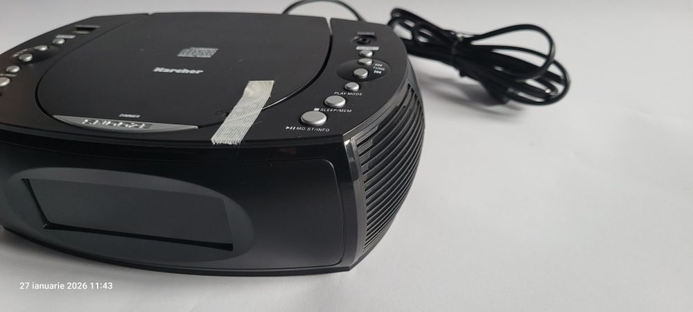Aparat radio Karcher cu ceas Cd/Usb/