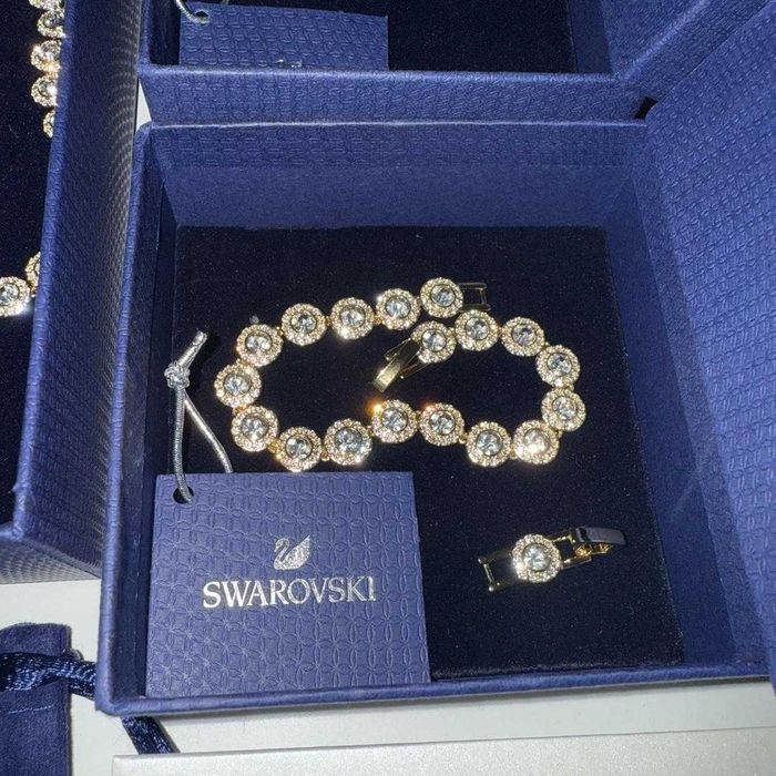 Set Swarovski Colier, Bratara, Cercei Angelic - Silver