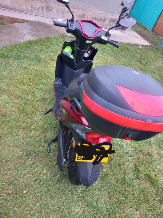 Scuter Electric 1500W, Voltarom VS1 Fara permis, 60V, 20Ah, viteza maxima 25 Km pe ora, Gri, Autonomie 74Km