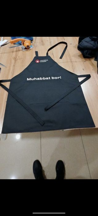 Фартук fartuk apron с печатью вышивка логотип