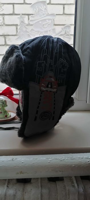 Шапка новая ушанка на 7-9лет