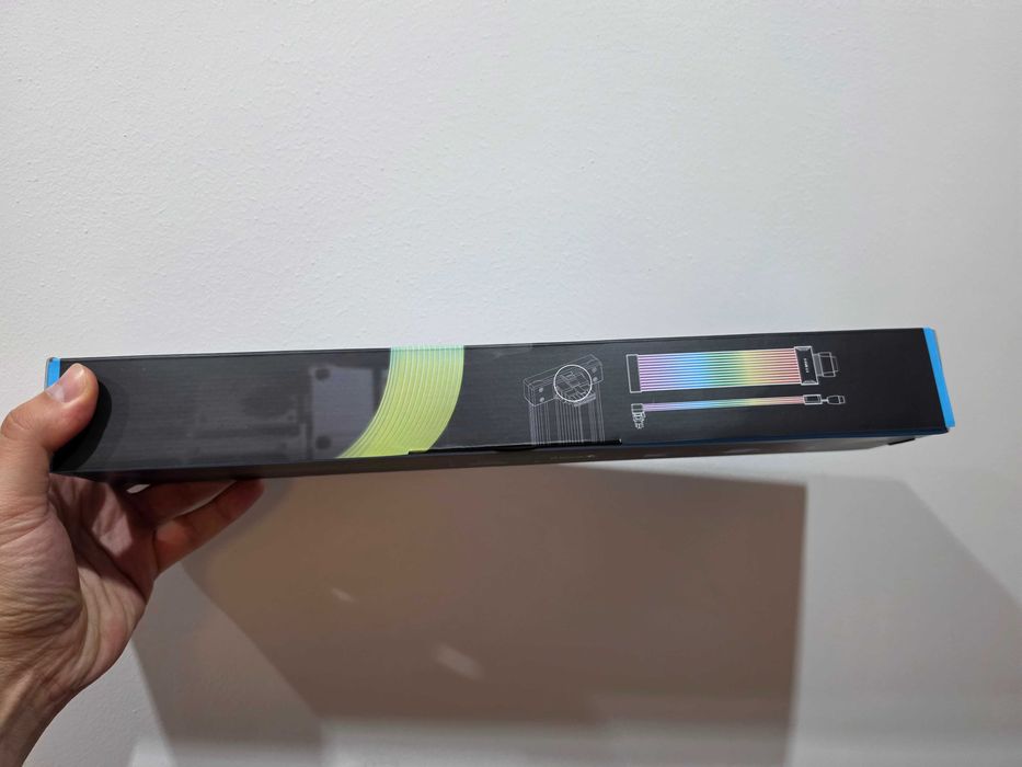 Cablu prelungitor RGB adresabil Lian Li Strimer Wireless 12VHPWR 16 pini la 16 pini GPU, 12 benzi iluminare LED, PW16-121W
