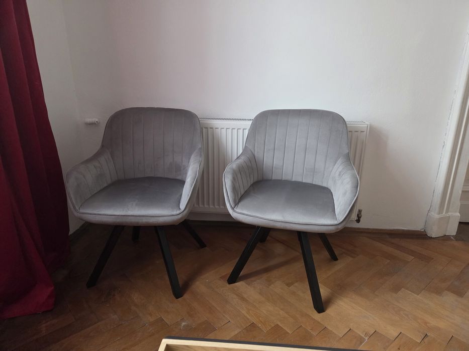 Fotolii gri - 2 buc - rotative