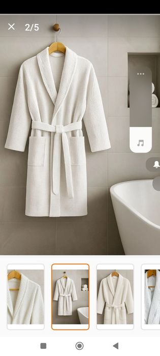 Вафлен Халат 100% памук L