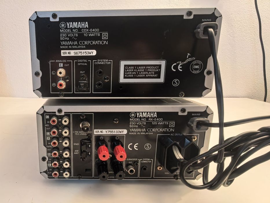 Amplificator Yamaha RX E400 si CDX E400 amplituner iesire subwoofer optical statie