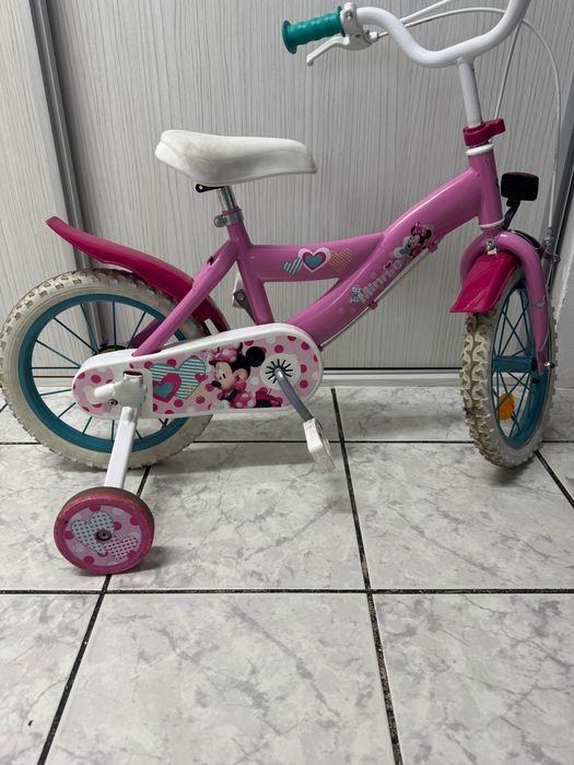 Bicicleta Minnie Mouse roz