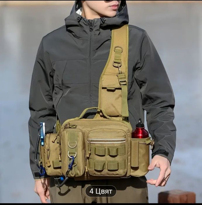 Последна,Водоустойчива Рибарска спининг чанта