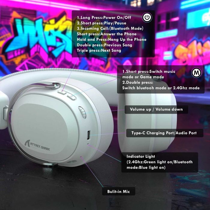 Игровые наушники ATTACK SHARK L30