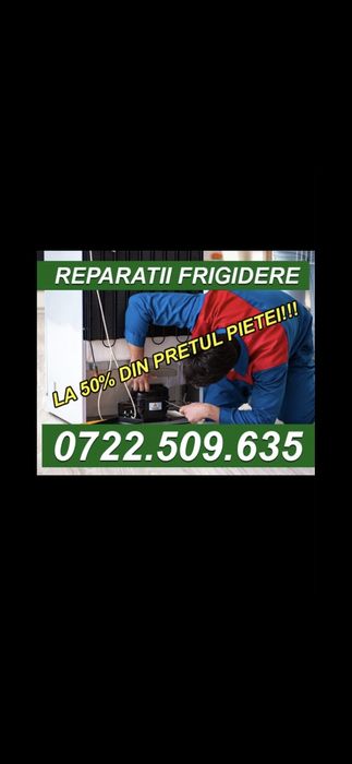 Reparatii Frigidere/Masini Spalat. Deplasare Gratuita Rapida(3h!)