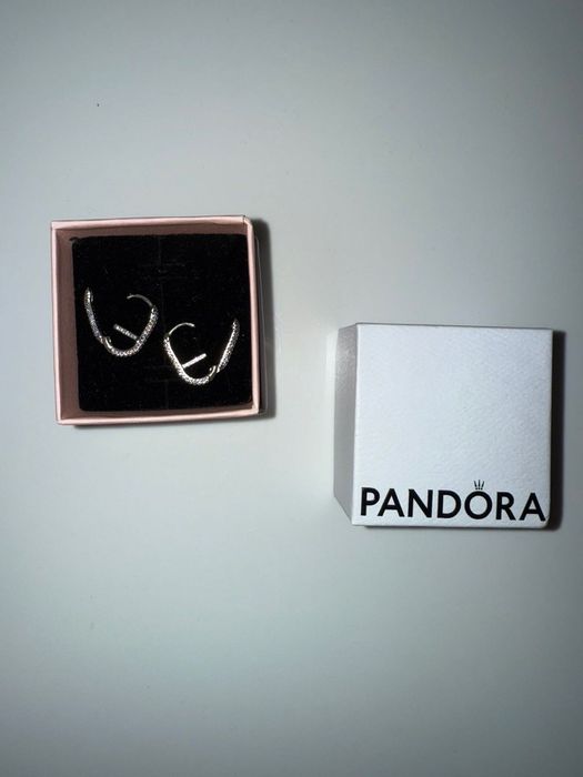 Чисто нови сребърни обеци Pandora