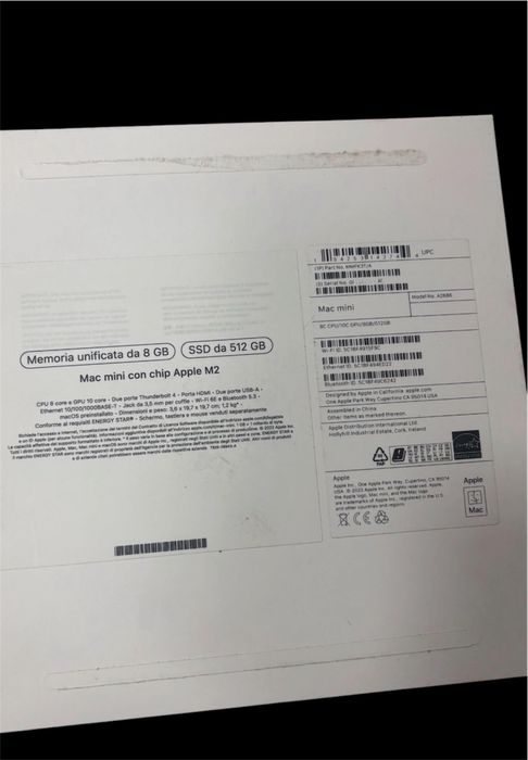 Apple mac mini m2  8gb 512gb la cutie