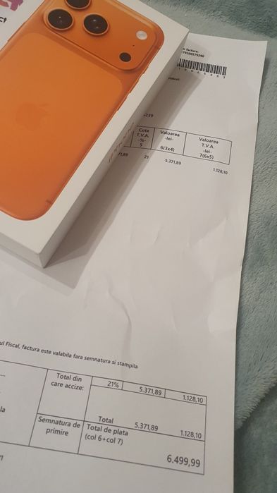 Iphone 17 Pro Orange Nou Sigilat Factura Garantie 2 ani