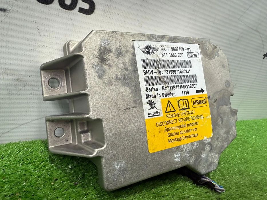MODUL / CALCULATOR AIRBAG MINI COOPER S R56 LCI 2011 1.6 BENZINA 2010-2013 3 USI Hatchback COD OEM 9807169 980716901 611158000F 2010-2013