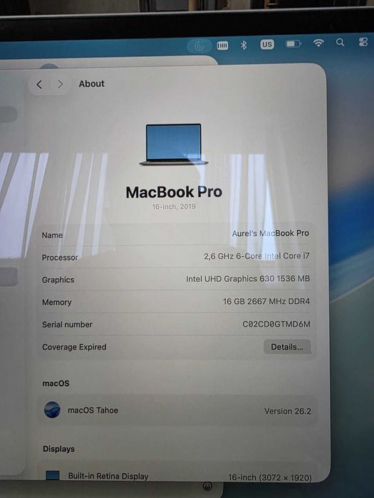 Vand MacBook 16-inch 2019 - impecabil!