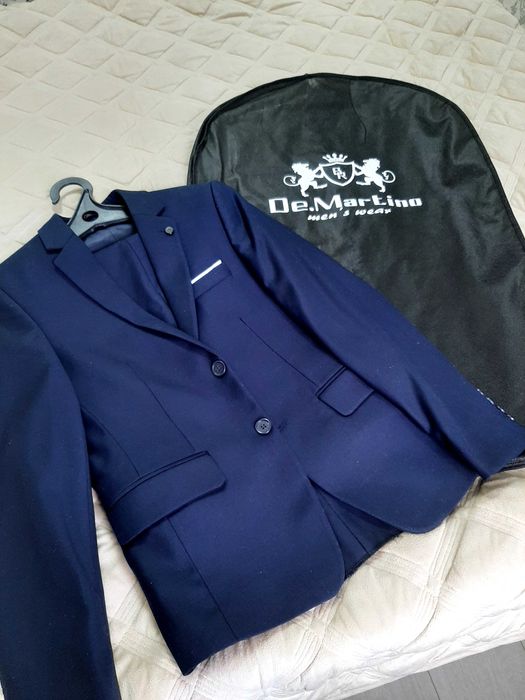 Костюм тройка для школы (синий)