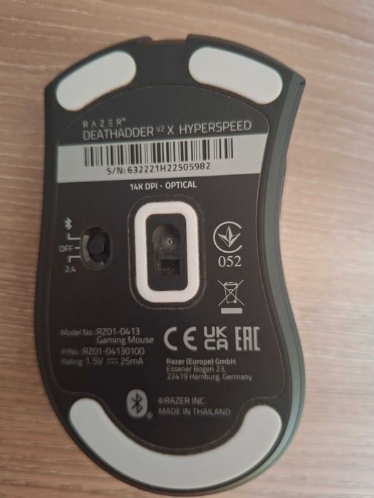 Гейминг мишка Razer - Deathadder V2 X HyperSpeed, черна