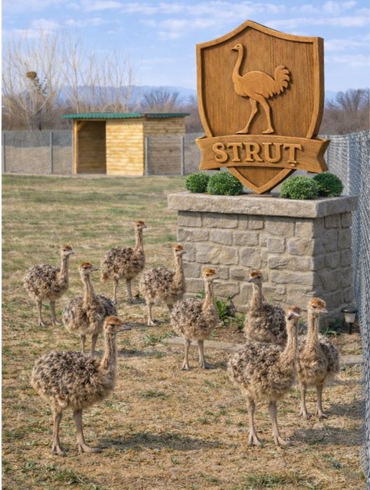 Pui de struț african – struti ferma MY OSTRICH