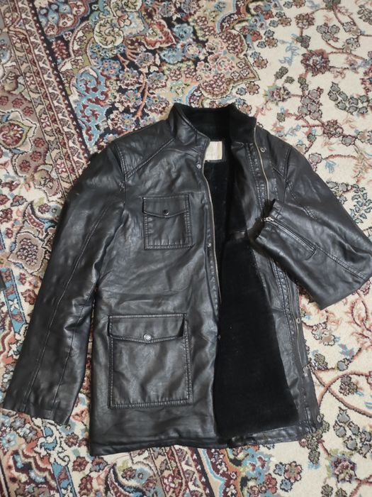 Куртка натуральный кожаная с мехом отличный состояние качество супер