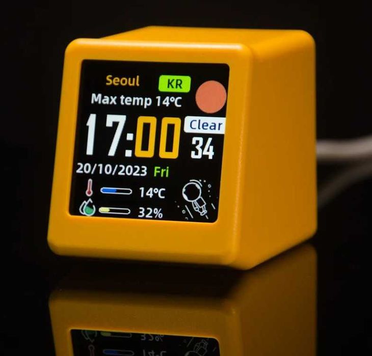 Statie meteo inteligenta , ceas ,temperatura/umiditate conectare Wi-Fi