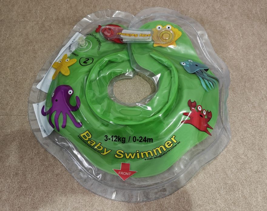 Set baie bebe: Cădiță anatomică OK Baby Onda + Colac gât Baby Swimmer