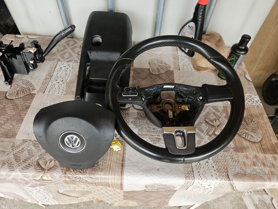 Navigatie Passat B6 (Ansamblu maneta semnalizare si Volan +Airbag)