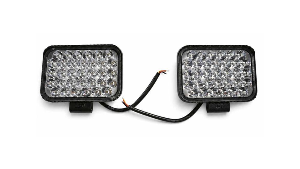 Set 2 proiectoare LED auto Off-Road 4 inch, 100W, 8000 lumeni, 6000K, 12V–24V