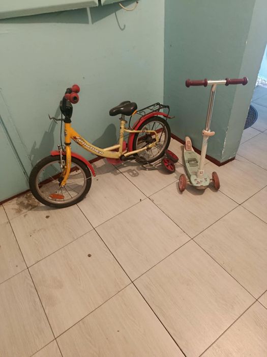 Продам велосипед и самокат