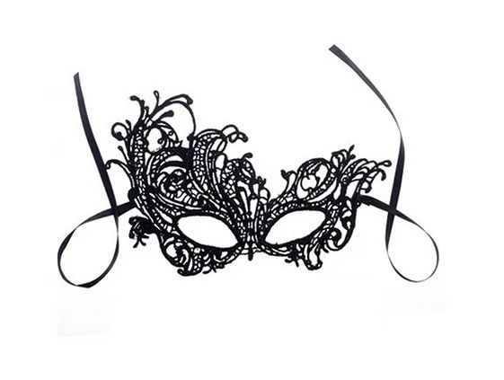 Секси дантелена черна маска бал , карнавал , Halloween Хелоин
