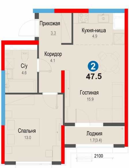 2-комн. у метро Янгиабад! Ипотека 20%  $690/мес (S)
