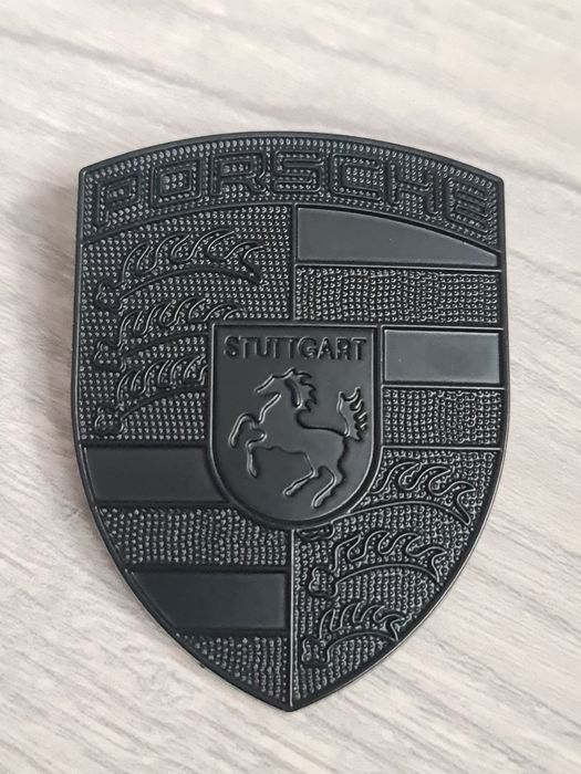 Emblema-Sigla-Logo-Capota-Porsche-Neagra-Cayenne-Panamera-Macan