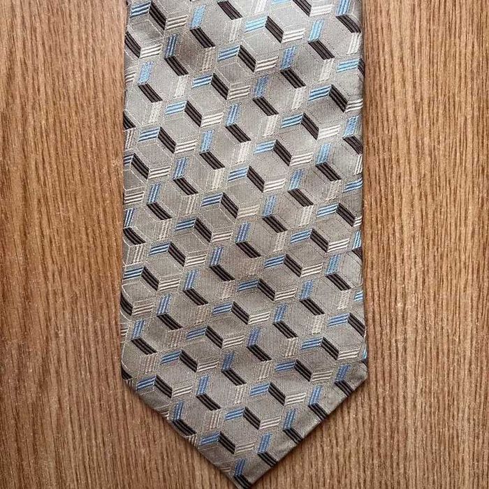 Cravata Calvin Klein ck 100% matase geometrica vintage made in japan