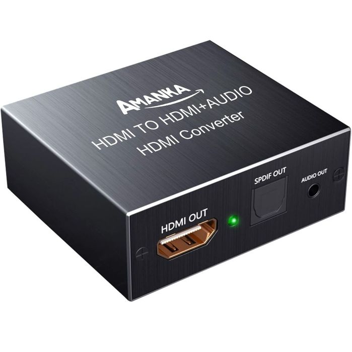HDMI Audio Extractor 4K AMANKA HDMI la Optical/Toslink AUX