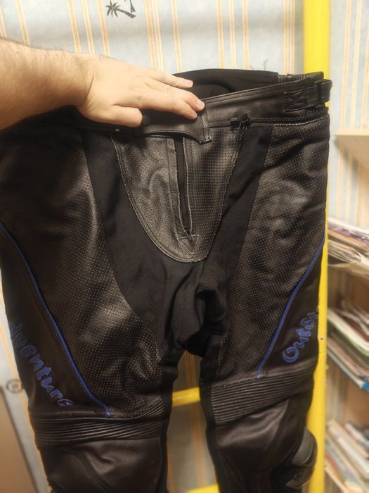 Мотоштаны кожаные