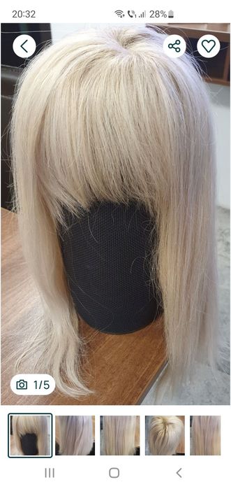 Peruca din păr natural 100%