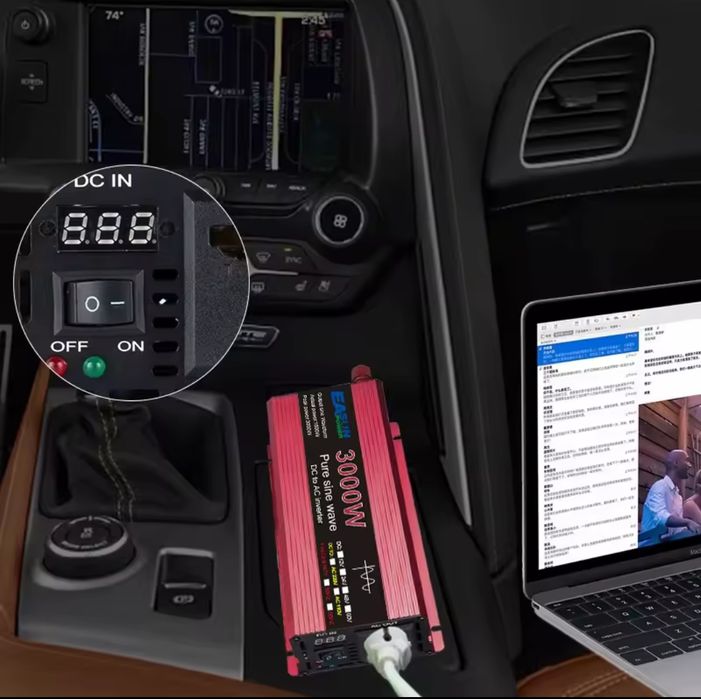 РАЗПРОДАЖБА: 3 kW РЕАЛНА МОЩНОСТ, чист синус, висококачествен инвертор