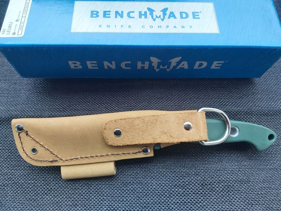 Нож Benchmade Bushcrafter с кожена кания