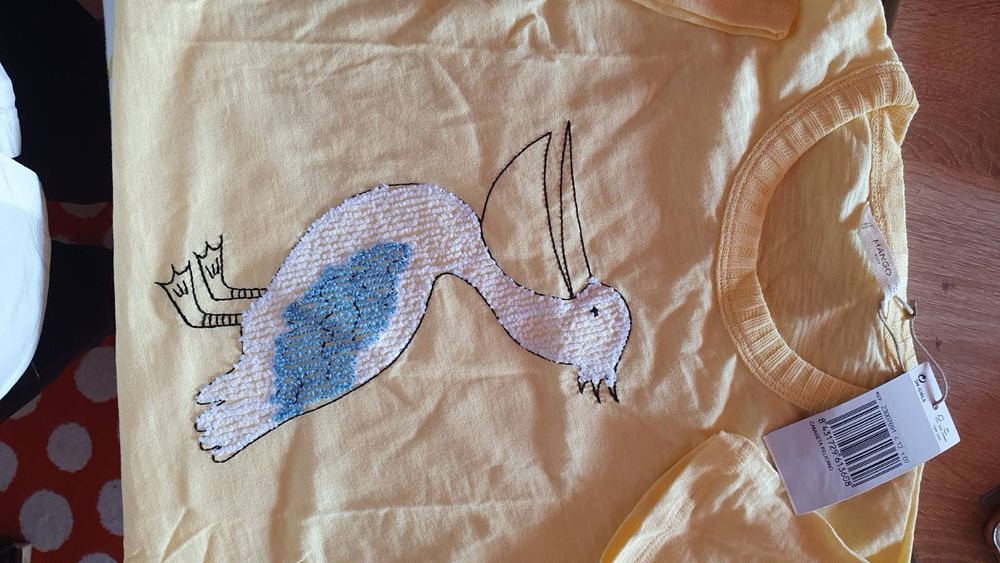 Детска блуза с пеликан