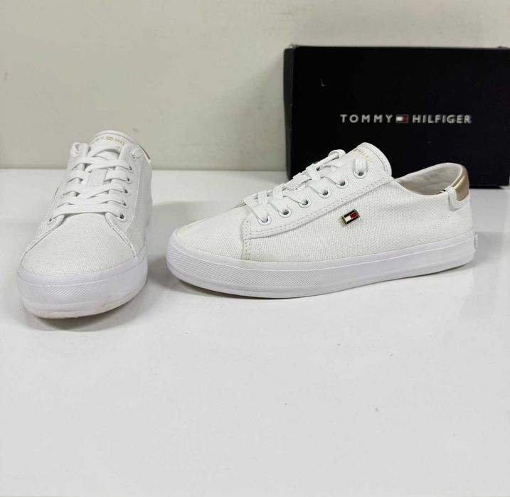 TOMMY HILFIGER Canvas Metallic Heel