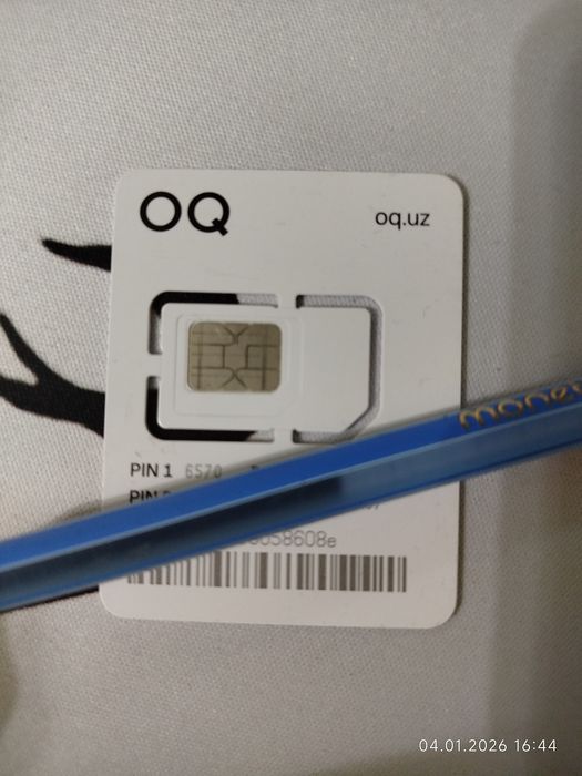 Сим карта OQ с самостоятельной регистрацией