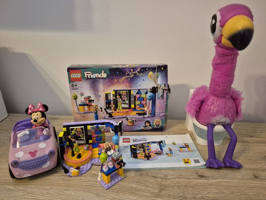 Set Lego 42160 & RC Minnie Roadster Jada roz &  Flamingo interactiv