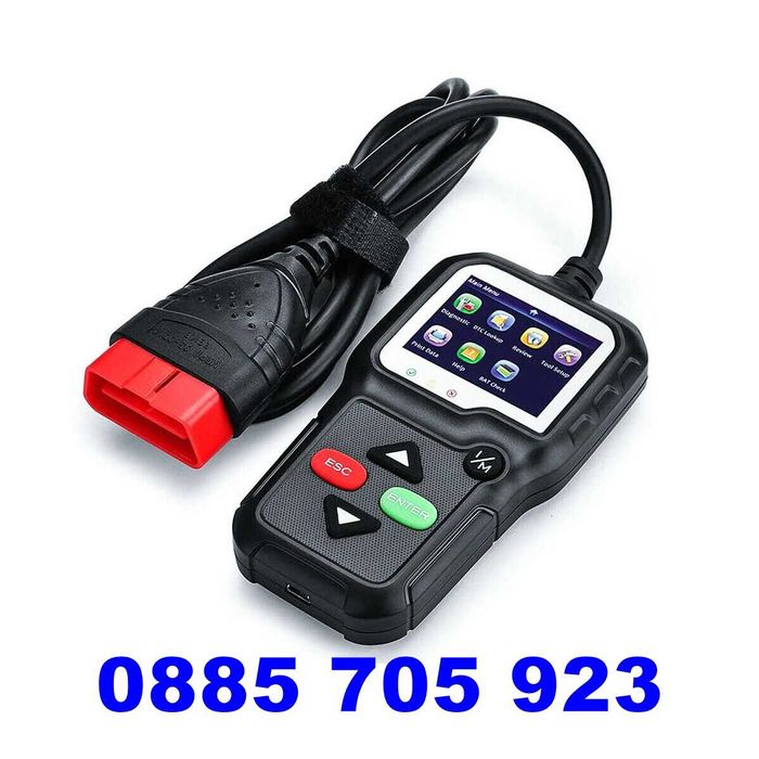 Уред  / Скенер за диагностика на МПС KW680/PA124 OBD II KONNWEI